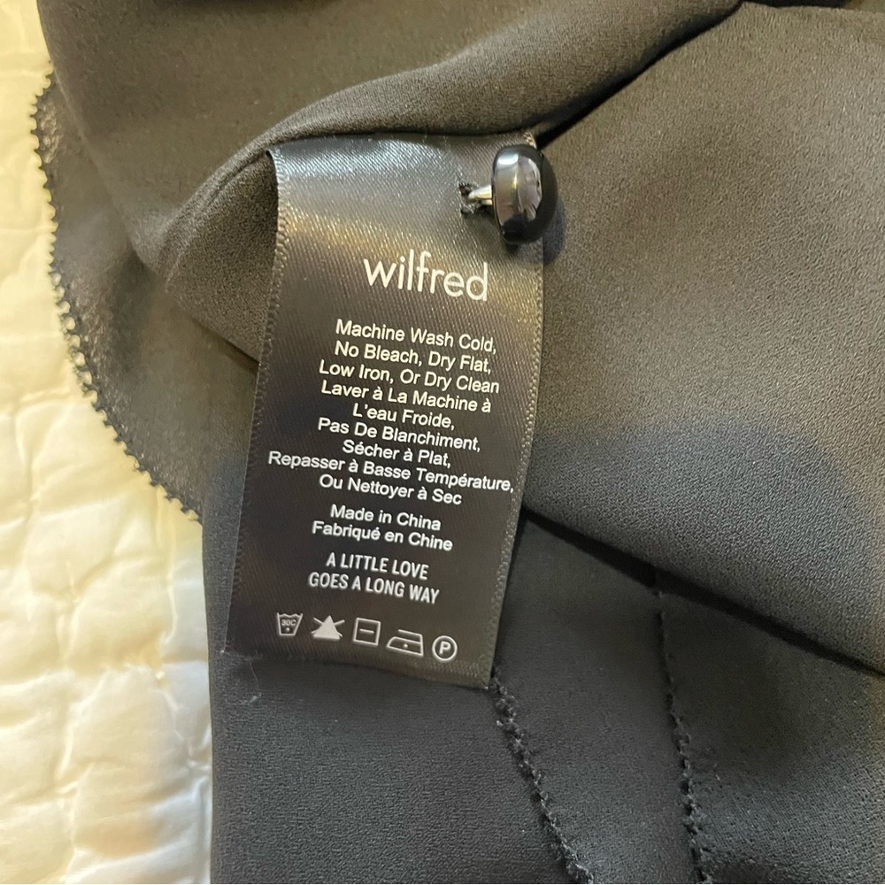 Wilfred Aritzia Louise Black Wrap Dress - Picture 6 of 6
